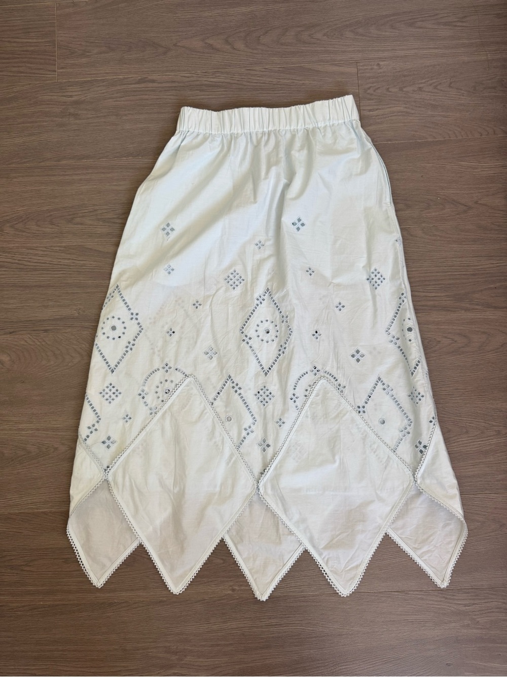 Like New Ganni Broderie Anglaise Skirt